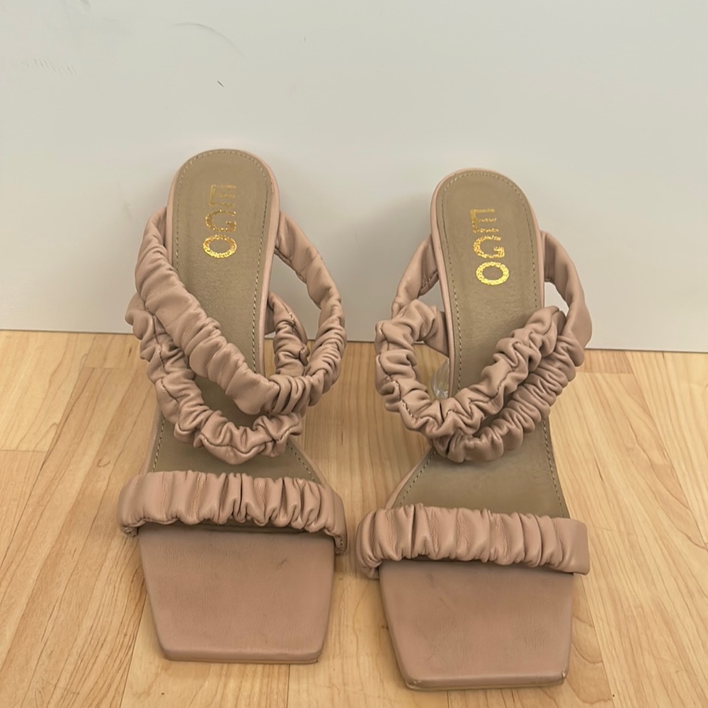 Nude high heels